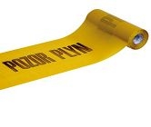 Fólie - páska do výkopu POZOR PLYN výstražná žlutá 22 cm